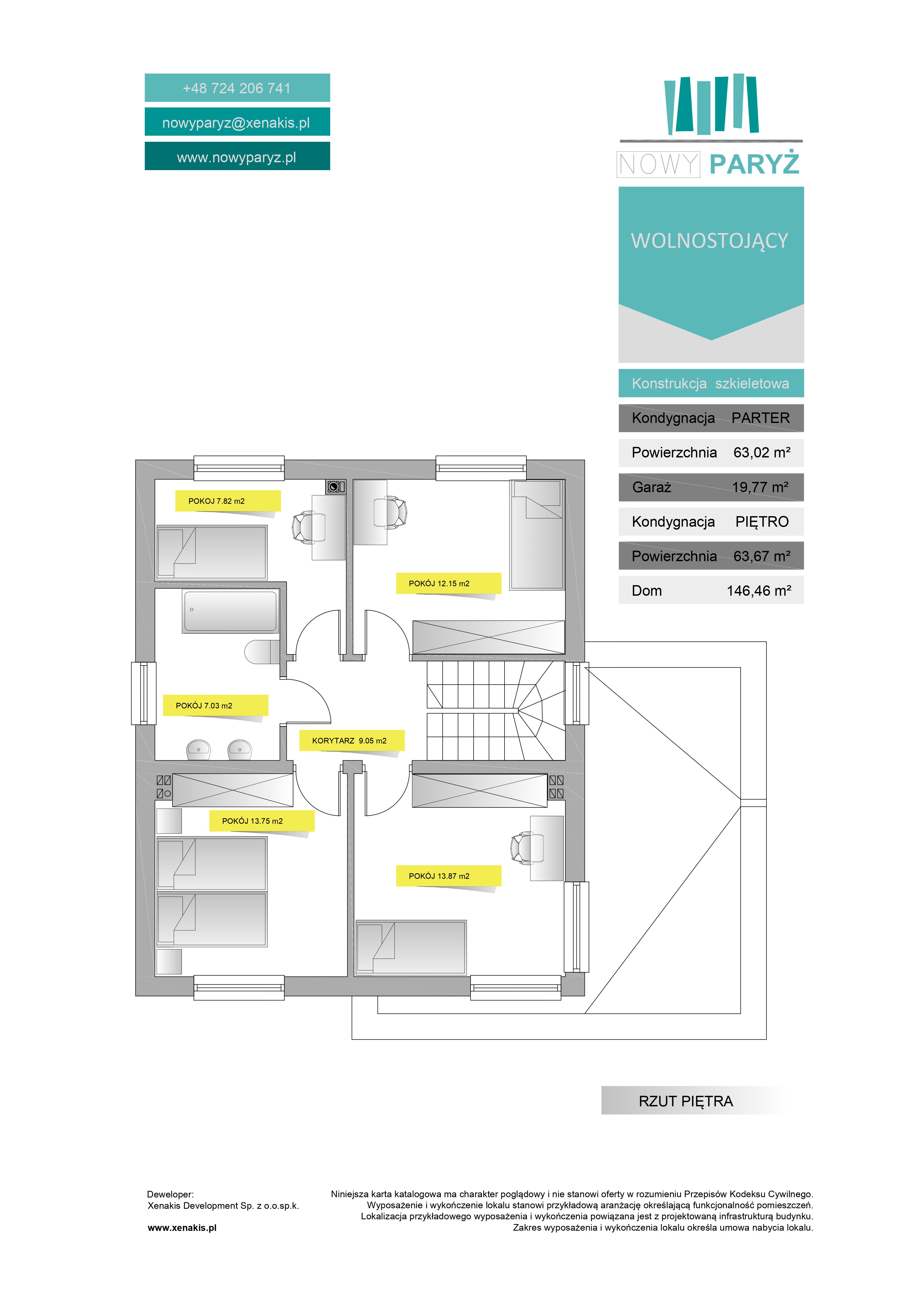 Dom Szkieletowy 146 m2 - Piętro I